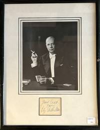 Framed Clipped Signature and Portrait Photograph