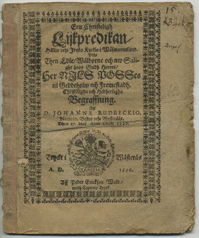 Een christeligh lijkpredikan/ hållin uthi Iresta…