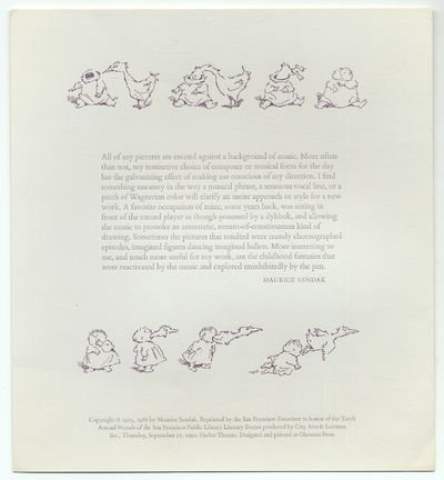 San Francisco: San Francisco Examiner, 1990. Unbound. Fine. First edition. Broadside. 10.5