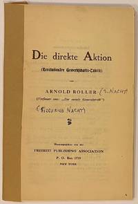 image of Die direkte Aktion (Revolutionãre Gewerkschafts-Taktik)