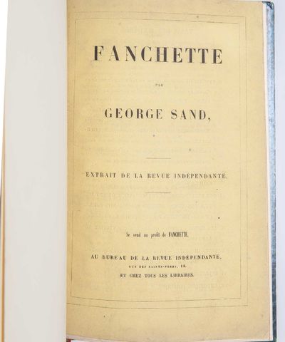 Fanchette. Se vend au profit de Fanchette