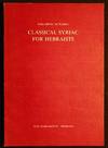Classical Syriac for Hebraists