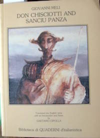 Don Chisciotti and Sanciu Panza. de Meli, Giovanni, 1740-1815. Cipolla, Gaetano, editor & translator. Vesco, Giuseppe, illustrator.[Cervantes] - 1996