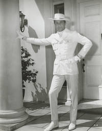 Original oversize photograph of Tony Curtis in a white outfit and Chelsea boots, circa 1960s