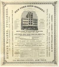 New York Book-Bindery. Established 1836. Burnt down January 23d. 1852. Rebuilt May 1st, 1852 by Edward Walker & Sons - 1852 - from Rulon-Miller Books (SKU: 50916)