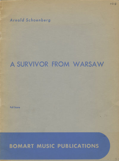 [Op. 46]. A Survivor from Warsaw [Full score]