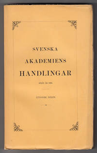 Svenska Akademiens Handlingar ifrån år 1886.…