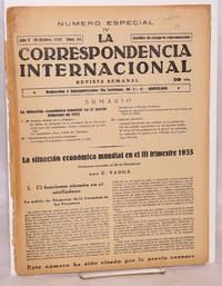 image of La correspondencia internacional; revista semanal, año V, num. 54, 19 Dicbre. 1933