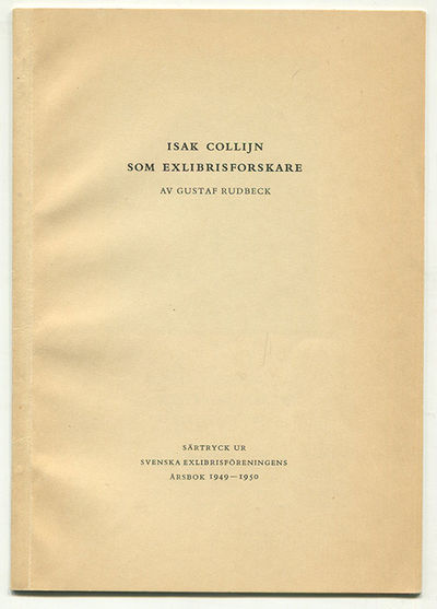 Isak Collijn som exlibrisforskare. Särtryck ur…