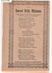 cover of Song sheet: SWEET BELLE MAHONE