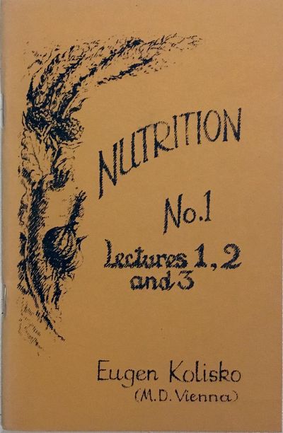Nutrition No. 1. Lectures 1, 2 and 3