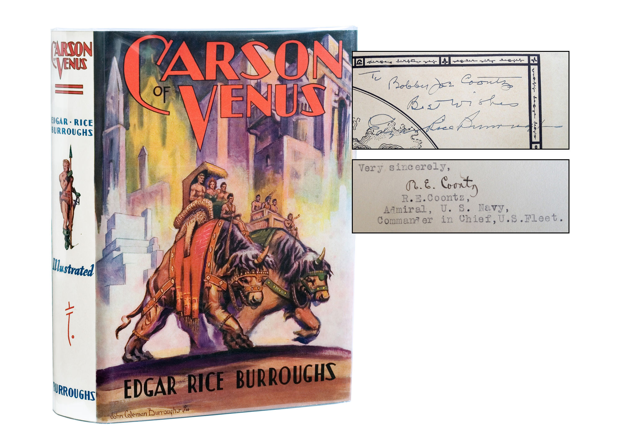 CARSON OF VENUS by Edgar Rice Burroughs - Signed First Edition - 1939 - from Astro Trader Books (SKU: 1000-655)