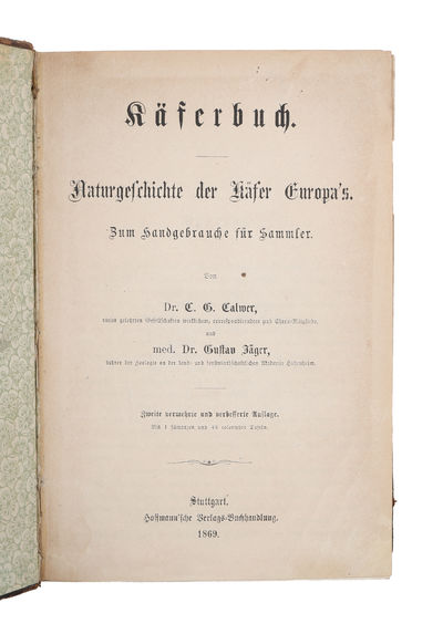 Käferbuch. Naturgeschichte der Käfer Europa's.…
