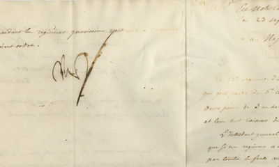 An Original Order from Napoleon, Readying His 8th Corps for the Invasion of Spain and Portugal