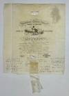 ORIGINAL 19th CENTURY "WASHINGTONIAN SOCIETY" CERTIFICATE