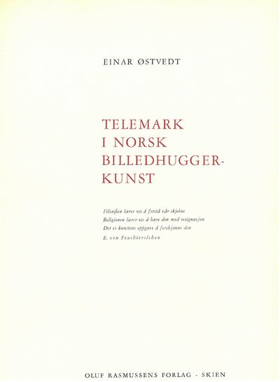 Telemark i norsk billedhuggerkunst.