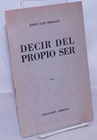 image of Decir del Propio Ser