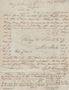 1837 - "TO DAY WE HAVE ENDORSED Mr. WM FLEMMING'S DFT TO YOU . . . FOR NINE THOUSAND DOLLARS ON A/C COTTON TO HEYAN MACGEE. . .." An uncommon, triple-rate Express Mail letter used to provide timely and detailed purchasing instructions in the rapidly fluctuating cotton market