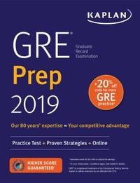 GRE Prep 2019 : Practice Tests + Proven Strategies + Online