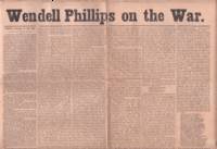 Wendell Phillips on the War