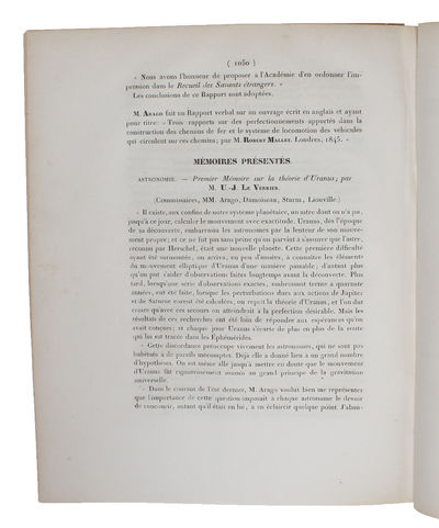 Premier Mémoire sur la théorie d'Uranus.