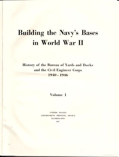 Washington DC: U. S. Government Printing Office, 1947. First Edition. Hardcover. Very Good. A fascin...