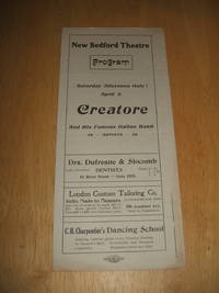cover of 1910 New Bedford Theatre Program