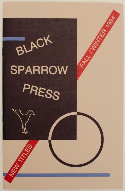 Black Sparrow Press: New Titles Fall/Winter 1984