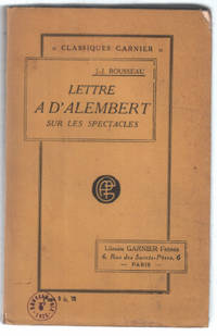 image of Lettre à D'Alembert sur les spectacles