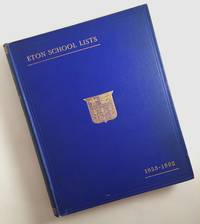 cover of Second Series of Eton School Lists, Comprising the Years between 1853 and 1892, with Notes and Index