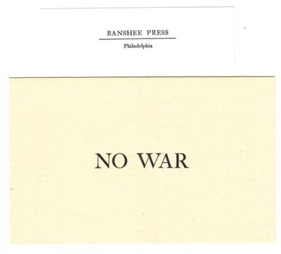 NO WAR