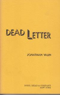 Dead Letter by Valin, Jonathan - 1981