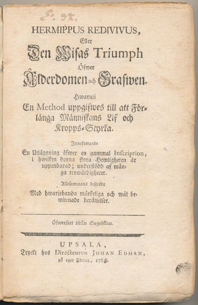 Hermippus redivivus, eller den wisas triumph…