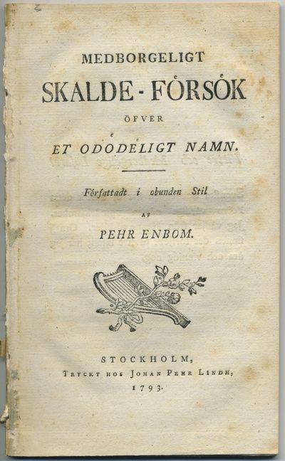 Medborgeligt skalde-försök öfver et odödeligt…