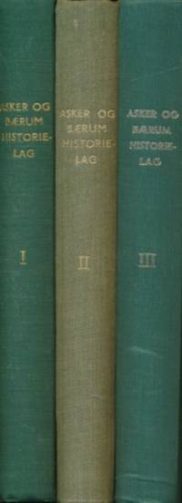 Asker og Bærum historielag. Skrifter nr. 1 1954…