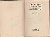 Anna Livia Plurabelle; Fragment of Work in Progress by Joyce, James - 1930