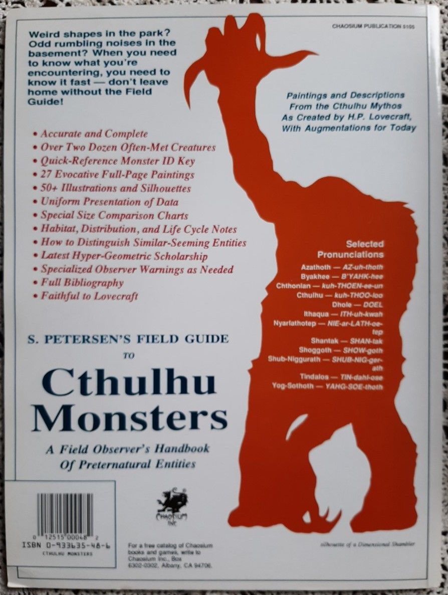 Petersen's Field Guide to Cthulhu Monsters: A Field Observer's