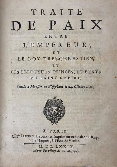 Traite de paix entre l'empereur et le roy…