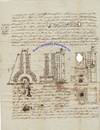 An Illustrated Manuscript Of A Shot Tower