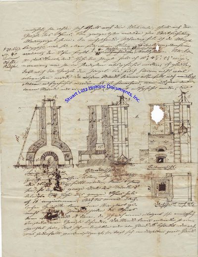 An Illustrated Manuscript Of A Shot Tower