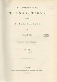 Philosophical Transactions of the Royal Society of London, Vol. 161 For the Year 1871