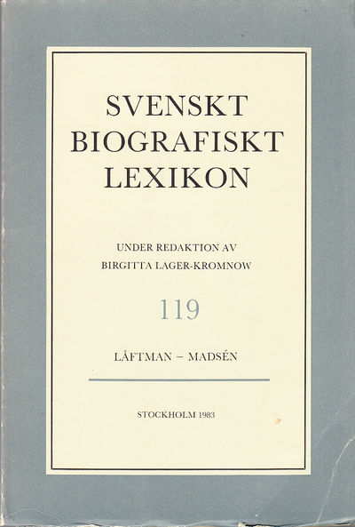 Svenskt Biografiskt Lexikon. Häfte 119 [=Band 24]…