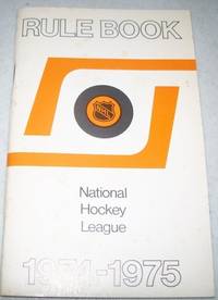 image of National Hockey League Rule Book 1974-1975 (NHL)