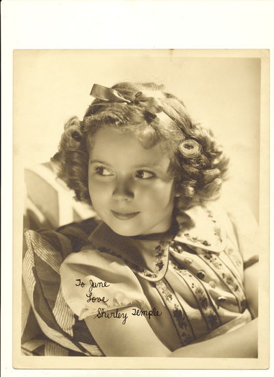 SIGNED Vintage 8x10 matte finish silver tone publicity portrait, circa 1935, signed and inscribed in black fountain pen