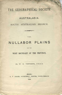 image of The Nullabor Plains and the West Boundary of the Province. Pamphlet