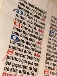 cover of Flemish Breviary Manuscript leaf of St. Victor, in Latin. c. 1500.