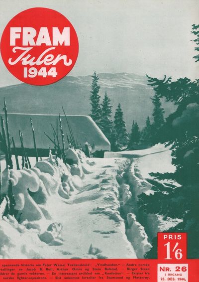 Norsk magasin. 1942. Nr. 1-13 + Julenummer. - 1943. Nr. 1-25 + Julenummer. - 1944. Nr. 1-26. 1.-3. årgang. Utgitt av Den Kgl. Norske Regjerings Informasjonskontor, (photo 4)