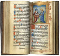 Printed Book of Hours (Use of Rome); in Latin and French, illuminated imprint on parchment