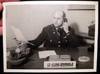 C. 1945 4 1/2" x 6" black and White Portrait at Desk of Lt. Kuno Sponholz in Uniform By E. Bieber, Berlin Z. Zt. Zehlendorf-West Forstrasse 18