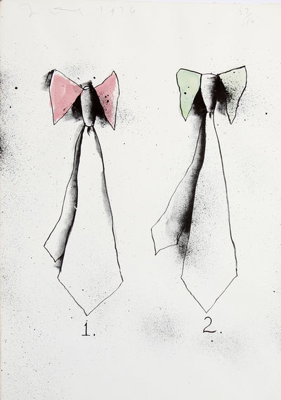 TIES. Lithograph 1970/76 - Signed and numbered